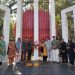 শহিদ বুদ্ধিজীবীদের স্মরণে শহীদ মিনারে পুষ্প স্তবক অর্পন