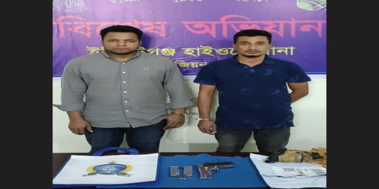 বিদেশী পিস্তল সহ আজমেরী ওসমানের দুই সহযোগী গ্রেপ্তার