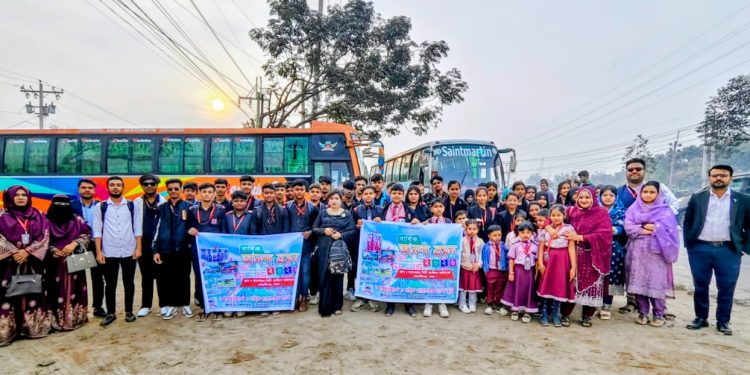 উৎসবমুখর পরিবেশে চাইল্ড প্যারাডাইস মডেল স্কুলের শিক্ষা সফর ও আনন্দ ভ্রমণ অনুষ্ঠিত