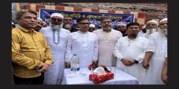 সিদ্ধিরগঞ্জে সালু হাজী রোডে জামে মসজিদের নির্মাণ কাজের উদ্বোধন