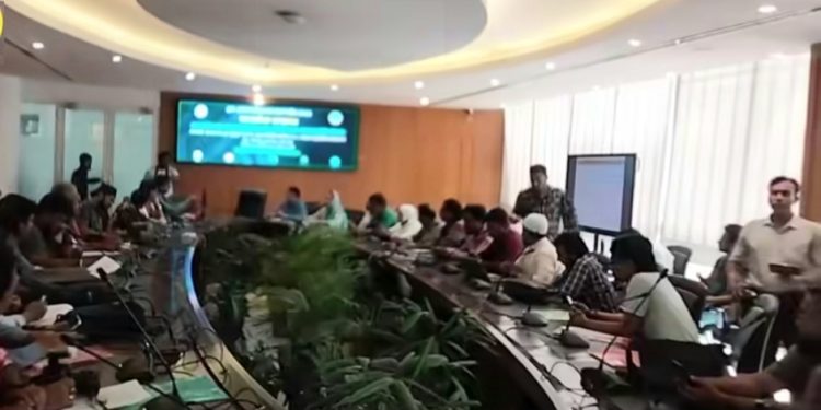 হাম-রুবেলা টিকাদান ক্যাম্পেইন উপলক্ষে নারায়ণগঞ্জে সংবাদ সম্মেলন অনুষ্ঠিত