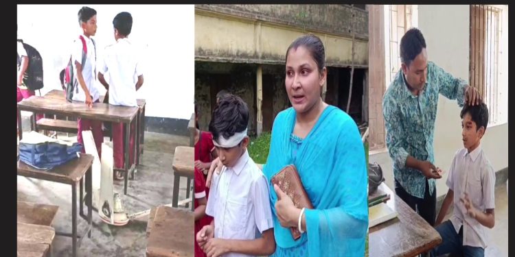 ফতুল্লায় আলীগঞ্জ সরকারি প্রাথমিক বিদ্যালয়ে সিলিং ফ্যান খুলে পড়ে চার শিক্ষার্থী আহত