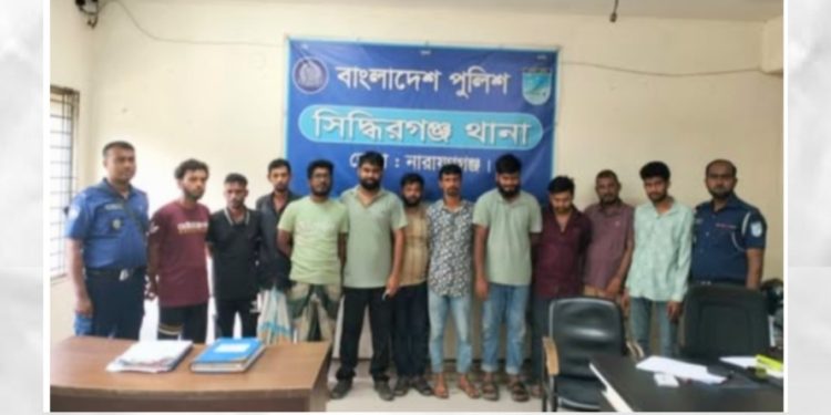 সিদ্ধিরগঞ্জে পৃথক অভিযানে বিভিন্ন অপরাধে গ্রেপ্তার ১৪