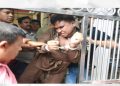 নারায়ণগঞ্জে মন্দিরে পূজার সময় উগ্রবাদী যুবকের হামলা ও ভাংচুর