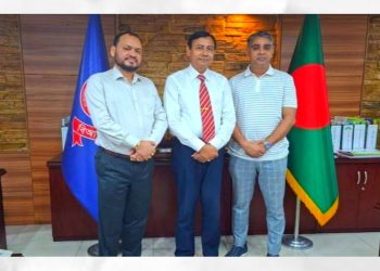 বিআইডব্লিউটিএ চেয়ারম্যানের সঙ্গে ব্যবসায়ীক নেতা মোহাম্মদ সোহাগের সাক্ষাৎ