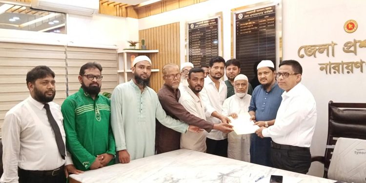 ৫ সেপ্টেম্বর লংমার্চ -নারায়ণগঞ্জে ডিসি-এসপির সাথে ১১ দলীয় নেতাদের সাক্ষাৎ