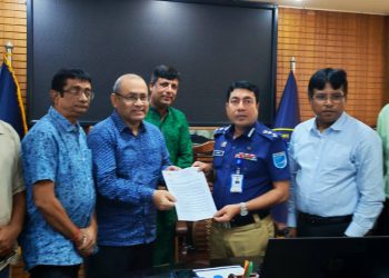 দূর্গা পূজা উপলক্ষে এসপির সাথে হিন্দু বৌদ্ধ খ্রিস্টান ঐক্য পরিষদের মতবিনিময় সভা