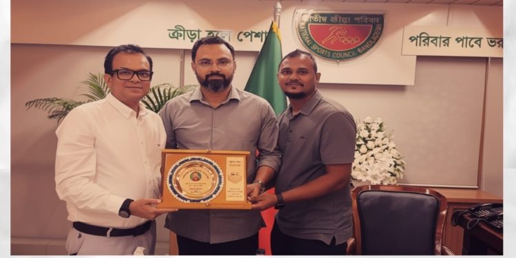 যুব ও ক্রীড়া প্রতি মন্ত্রীর সঙ্গে নারায়ণগঞ্জ সদর উপজেলা ক্রীড়া সংস্থার সৌজন্য সাক্ষাৎ
