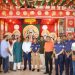 শারদীয় দুর্গাপূজা উপলক্ষে নারায়ণগঞ্জে বিভিন্ন পূজামণ্ডপে ডিসি এসপির পরিদর্শন